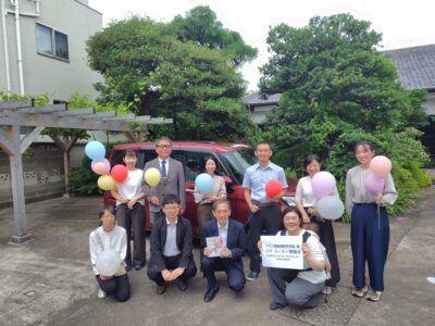福祉施設に車両寄贈しました!
